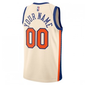 NBA New York Knicks Trikot Personalisierung Nike 2025-26 City Edition Weiß Swingman - Herren